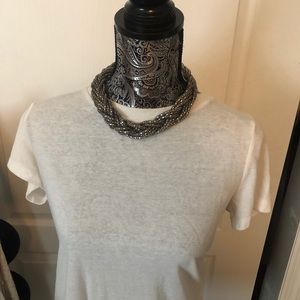 Chunky braided chain necklace